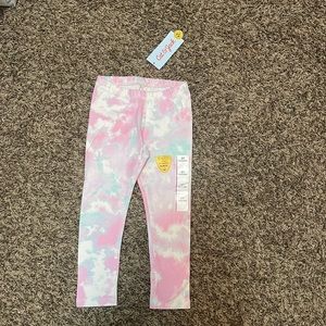 (f) Cat and Jack Tie Dye Leggings